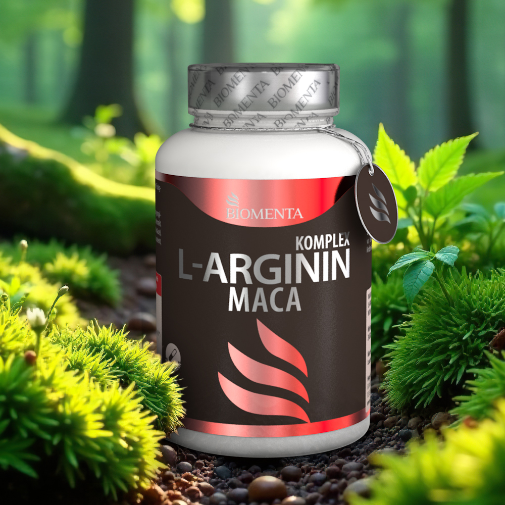 L Arginin Maca Premium Kapseln hochdosiert - BIOMENTA - 240 Kapseln - vegan L Arginin Maca Premium Kapseln hochdosiert - BIOMENTA - 240 Kapseln - vegan
