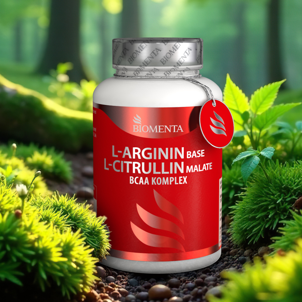 L Arginin Base L-Citrullin Malate BCAA Komplex - Premium Kapseln hochdosiert - BIOMENTA - 150 Kapseln L Arginin Base L-Citrullin Malate BCAA Komplex - Premium Kapseln hochdosiert - BIOMENTA - 150 Kapseln