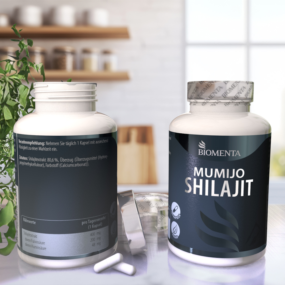 Hochwertige Mumijo Shilajit Komplex von BIOMENTA Hochwertige Mumijo Shilajit Komplex von BIOMENTA