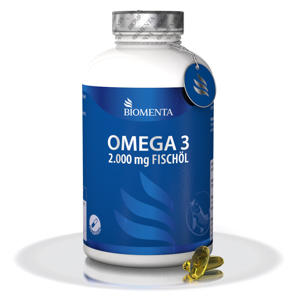 Hochwertige Omega 3 - 2.000 mg Fischöl von BIOMENTA Hochwertige Omega 3 - 2.000 mg Fischöl von BIOMENTA