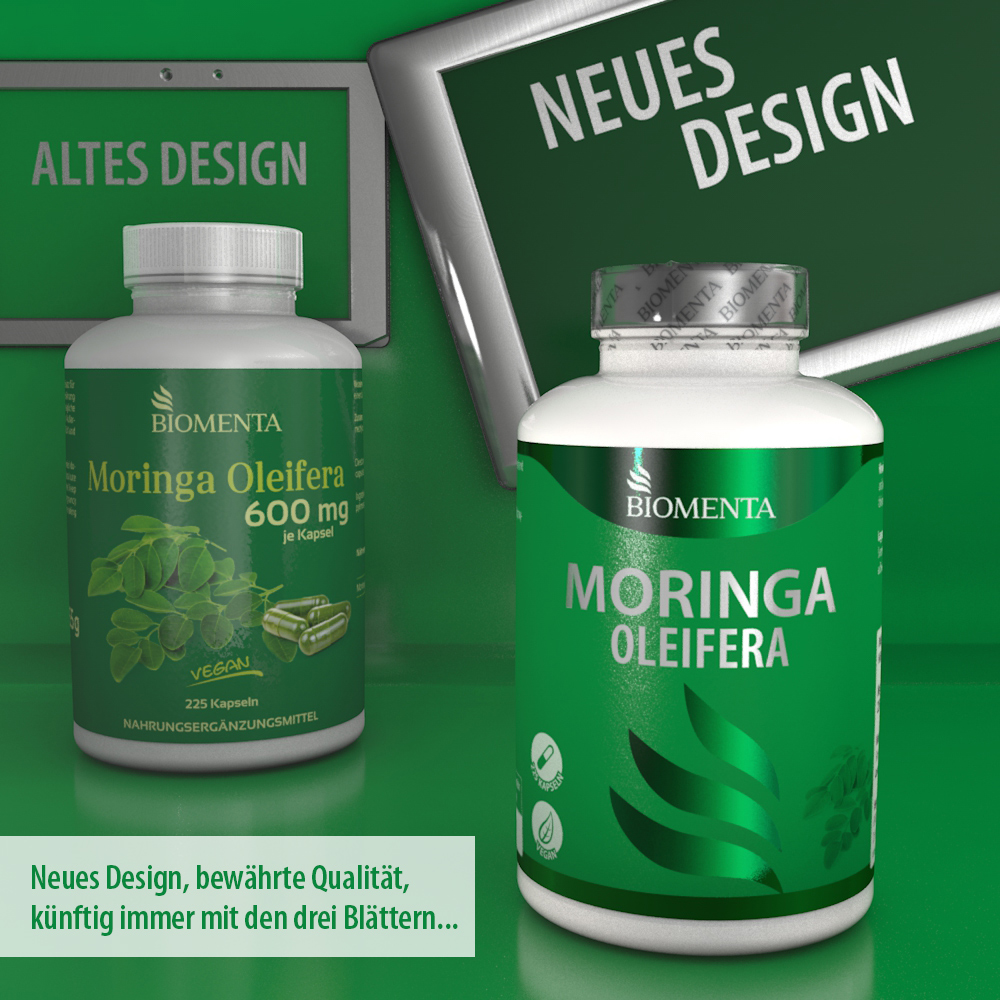 BIOMENTA Moringa Oleifera – 225 vegane Kapseln - Premiumqualität von BIOMENTA BIOMENTA Moringa Oleifera – 225 vegane Kapseln - Premiumqualität von BIOMENTA