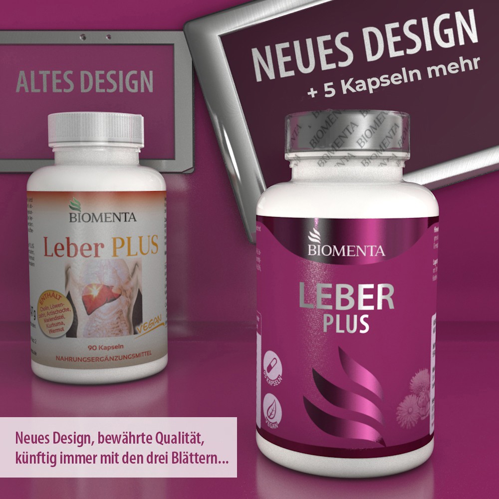 Leber Plus Kapseln hochdosiert -BIOMENTA- 95 St. - vegan Leber Plus Kapseln hochdosiert -BIOMENTA- 95 St. - vegan